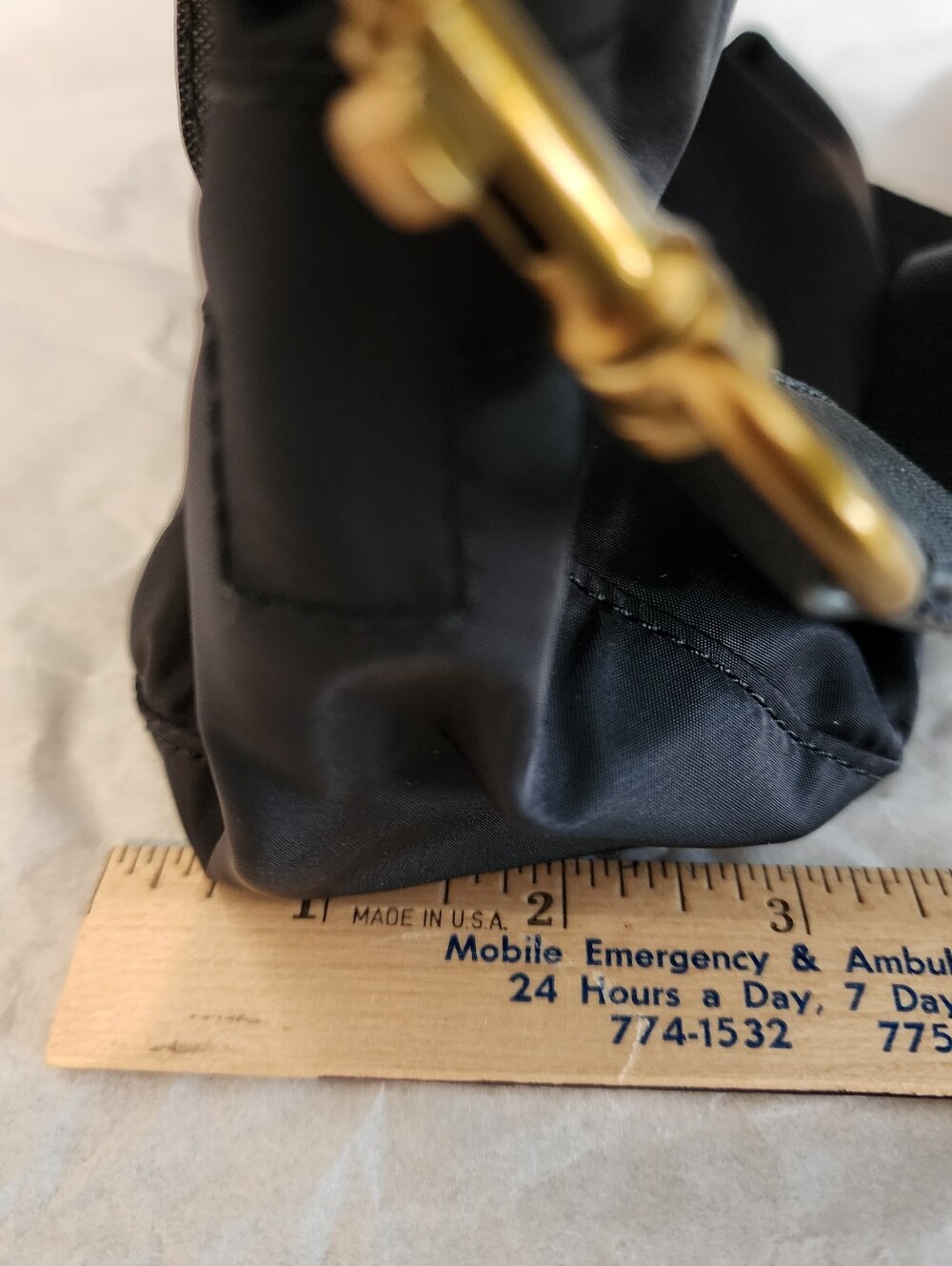 Tory Burch Black Scout Nylon Crossbody Bag w/ Adjustable Strap - Picture 12 of 12